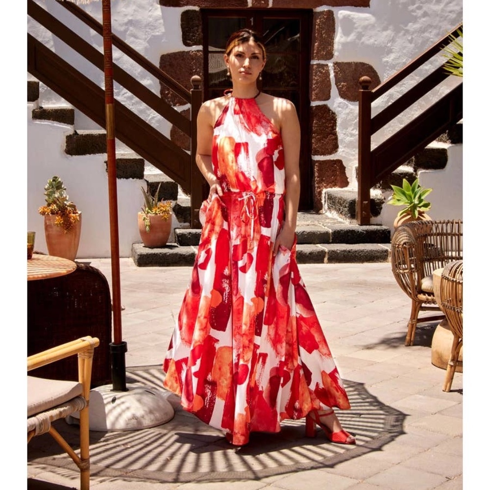 Claire Maxi Dress Red